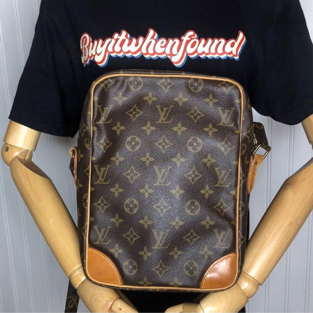 LOUIS VUITTON DANUBE MM Monogram Tote Crossbody Shoulder Strap Authentic SL873 - Picture 9 of 17